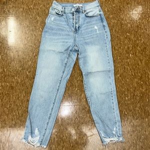 Pacsun high rise, light wash, blue denim jeans